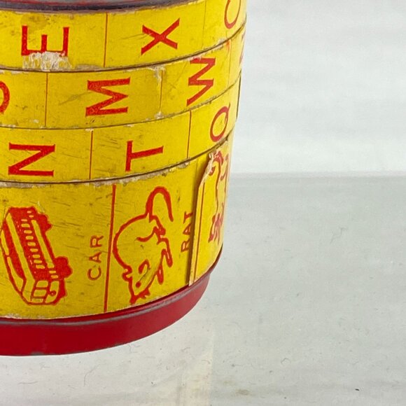 Vintage Mid Century Whirlatoy Spelling Word Game Republic Precision - Picture 9 of 11